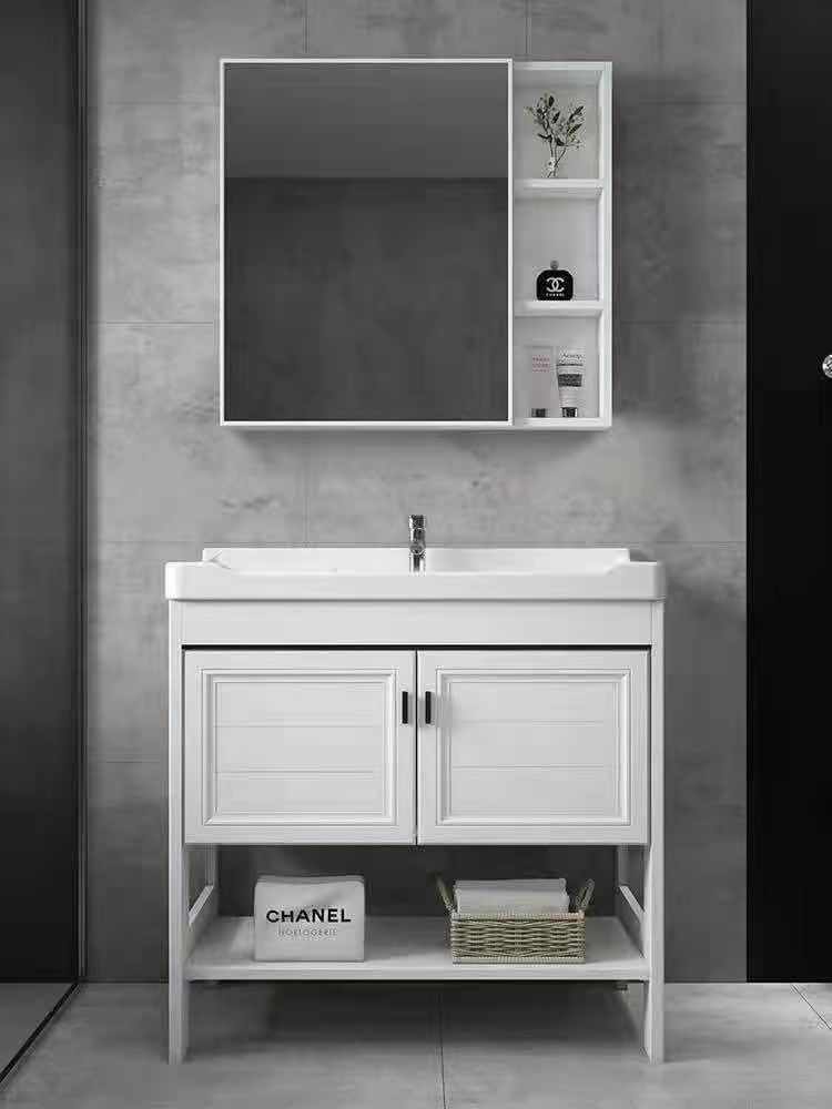 Landlanding space aluminum small bathroom cabinet combined wash basin wash balcony wash basin wash basin wash basin wash - basin wash - basin 60CM