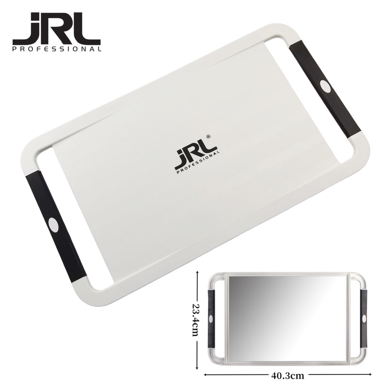 American Jrl Barber High-Definition Handheld Large Square Rearview Mirror Hair Salon Back Mirror Hairdressing Shop Double-Handle Mirror