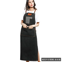 Джинсовый длинный фартук, длинная юбка