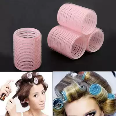 Self-adhesive hair curly short hair bangs pear flower hair curler sleep curler hair sponge curling 12 bags