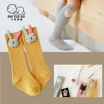 Baby socks autumn and winter cotton 0-1-3 years old high knee baby socks Korean girl doll stockings