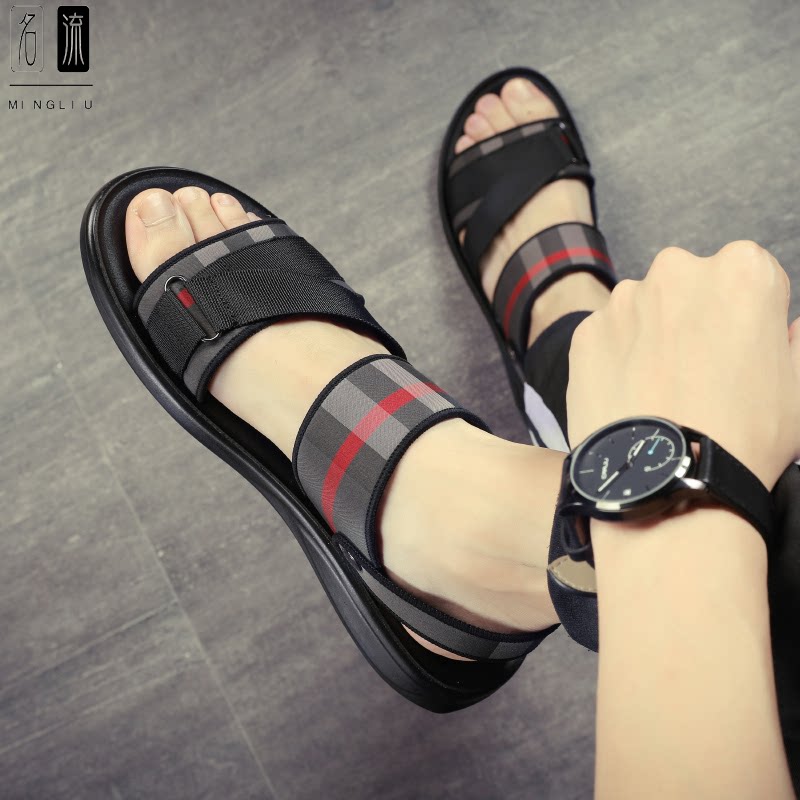 Sandshoe Men's Summer 2022 New Men Boomer Outdoor Casual Breathable Slippers 100 Ride Tide Non-slip Beach Shoes