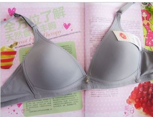 Mùa hè siêu mỏng sexy bóng tinh khiết tam giác màu trắng tách thép miễn AB cup áo ngực phụ nữ áo ngực đồ lót.