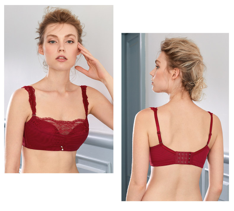 NGAY LẬP TỨC Điều chỉnh thu thập ngôn ngữ bí mật / đêm mà không cần vành thoải mái khi nhận ống ngực hàng đầu Y030 áo ngực học sinh