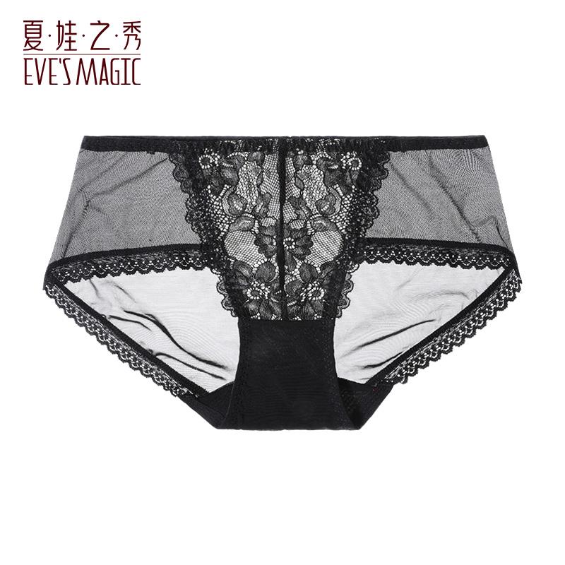 Shava's show pure cotton crotch antibacterial underpants female sensual lace middle waist collecting belly large size for young girl letdown triangular pants