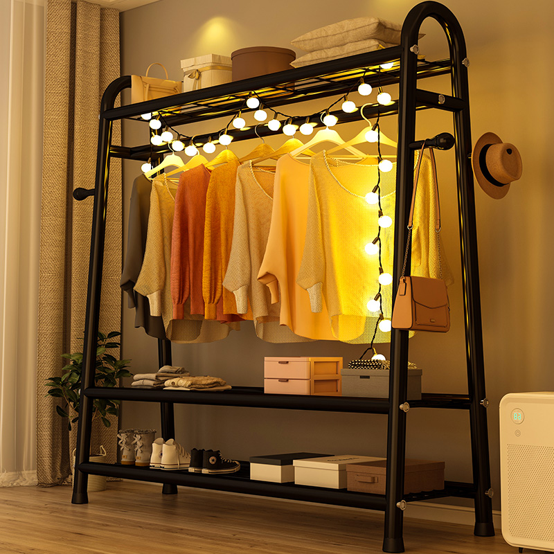 Simple wardrobe modern sturdy durable bedroom rental house with space saving storage assembly storage hanging wardrobe cabinet
