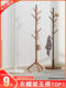 Solid Wood Coat Rack for Bedroom, Living Room, Home Use, Single-Rod Standing Simple Bag Rack