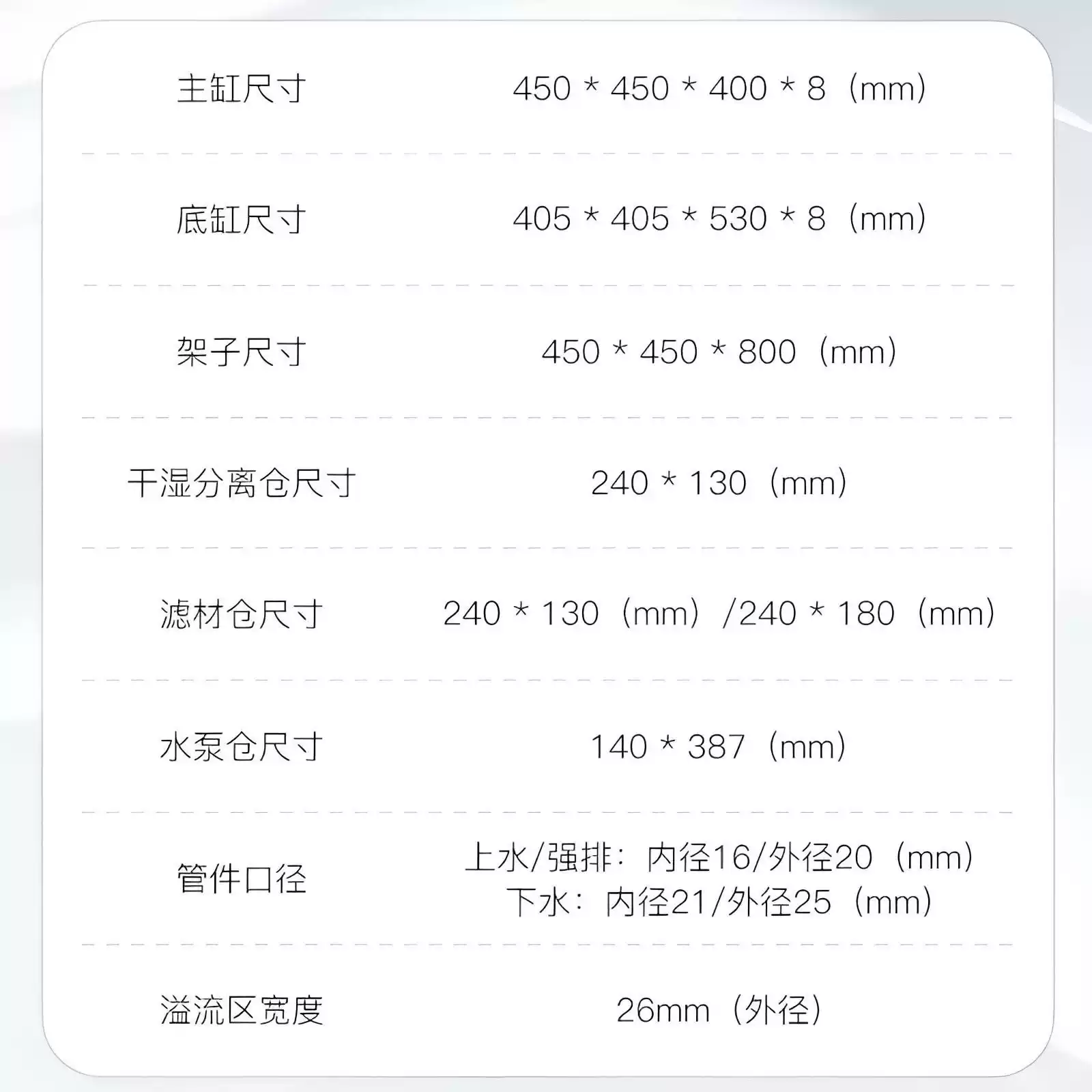 NINEWOOD久物曼鱼M3D底滤鱼缸白玉玻璃小型方缸兰寿金鱼底滤鱼缸 detail 4
