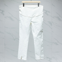 West Lake Pavilion old (YA) Autumn maternity wear large size Korean version of front film split over belly leggings yyy002