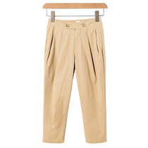 West Lake Loft Old (Meadow) Spring Clothing Classic Card With Its High Waist Folds To Fix The Turnip Pants WD1161 Cut Mark