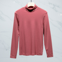 West Lake Pavilion old (YA) spring Super figure big elastic high collar base shirt y058