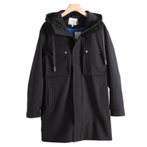 Mens West Lake Pavilion (Sen) spring dress embroidered letter hooded casual windbreaker coat SM305