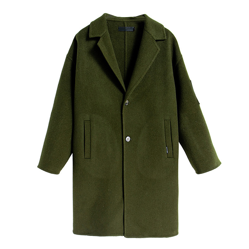 Child Bottling West Lake Loft Old (Den) Winter Dress Trendy V Collar Wool Bifacial, Great Coat BB118 Cut Mark