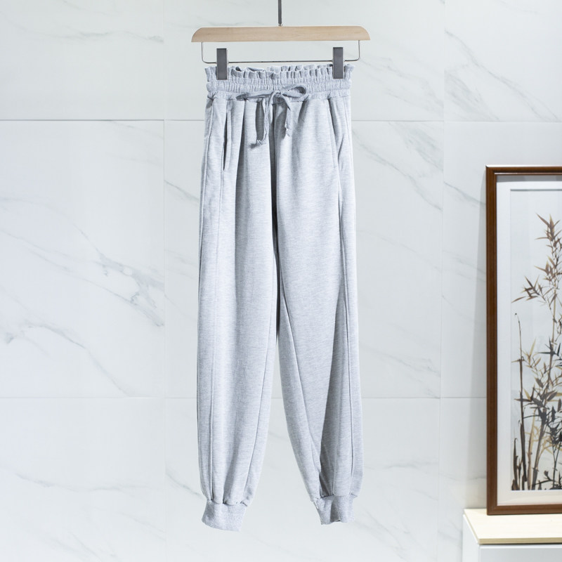 West Lake Gao Old (Hee) Autumn Lax Lace Band Feet Sports Leisure Trousers RX207