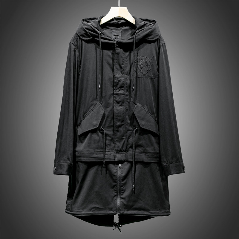 Men's West Lake Gattle old JP in autumn / hat embroidery and put cotton coat jacket JP 188 tin