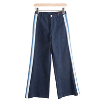 West Lake Pavilion (mining) winter wear visual slim high-waisted cotton color jeans micro-flared pants