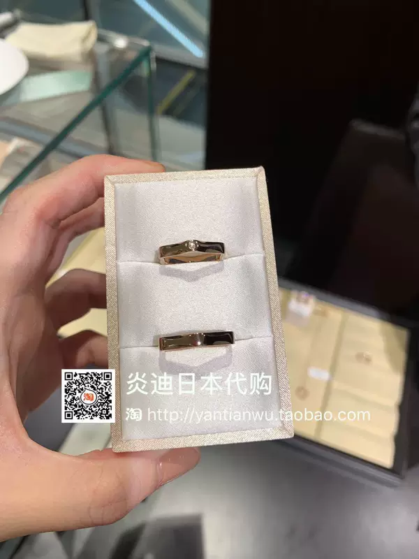 Пара кольца с шестигранной формой из розового золота 18K, обручальное кольцо из линии tasaki LABELLO, покупка в Японии