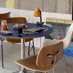 South Korea ins Blogger Small Apartment Dining Table Minimalist For Home Round Table Coffee Dessert Shop Negotiation Designer Desk