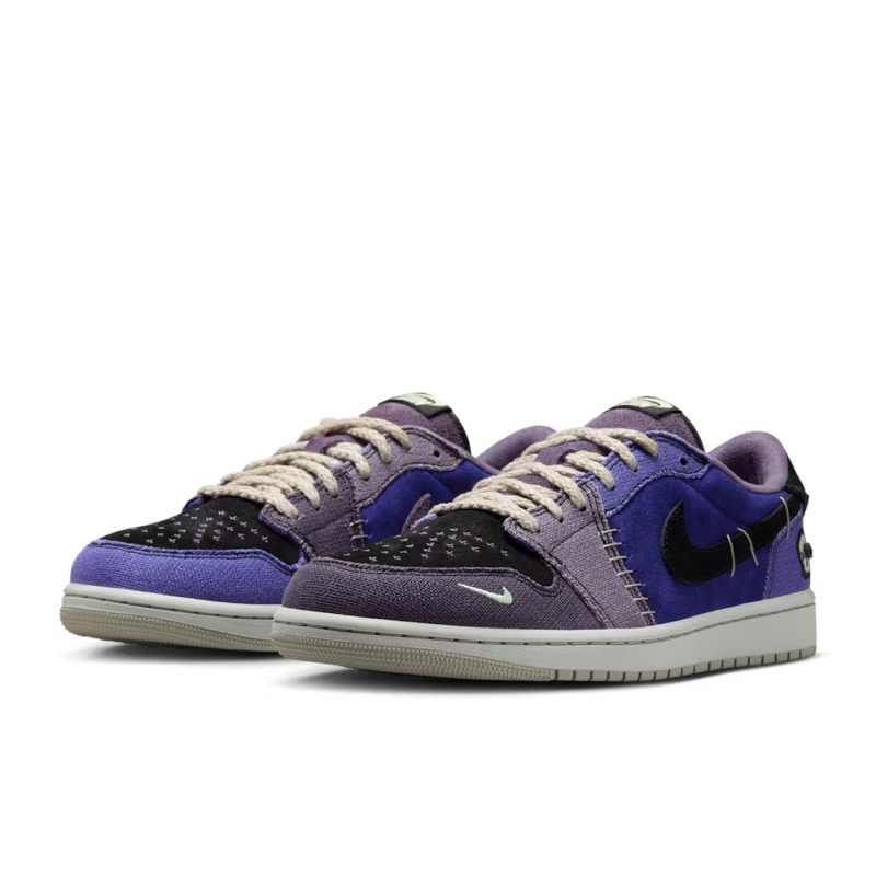 Nike Air Jordan 1 Low Aj1 Deep Blue Purple Low-Top Casual Sneakers Ih2309-500