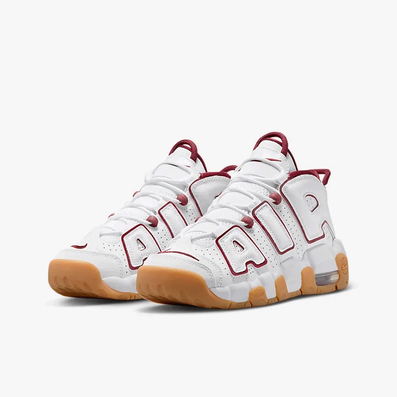 Nike Air More Uptempo White and Red Pippen Big Air Retro Basketball Shoes Fj2846-100 Nike Air More Uptempo White and Red Pippen Big Air Retro Basketball Shoes Fj2846-100
