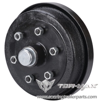 Trailer electric brake hydraulic brake drum 1 5-2 7 tons 5 6 hole hub axle axle short shaft axle modification accessories