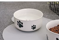 Mèo và chó cần thiết hàng ngày bát gốm bát đơn vật nuôi cung cấp chó bát mèo bát gốm mèo nồi chậu chó lỗi - Cat / Dog hàng ngày Neccessities bình uống nước cho mèo