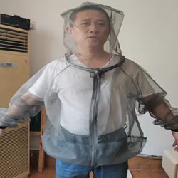 낚시 및 모기 방지 의류 메쉬 야외 낚시 야외 초대형 고속도로 건조 된 통기성 곤충 방지 후드 베일 양봉 및 꿀벌 방지 의류