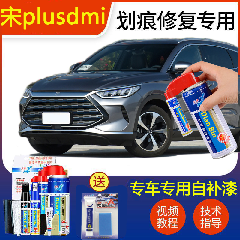 BYD Song PlusDMI Tonic Lacquer Pen Red Time Grey Scratches Repair Point Coated Patches White Spray Paint