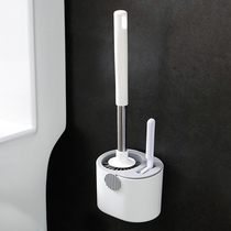 Silicone toilet brush without dead angle washroom toilet toilet cleaning brush home hanging wall type toilet bowl soft brush