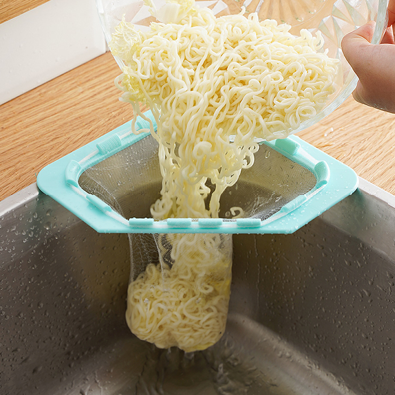 Kitchen Sink Filter Screen Leftover Residues Drain Net Disposable Dishwashing Pool Anti-God Instrumental Pool Triangle Net Rack