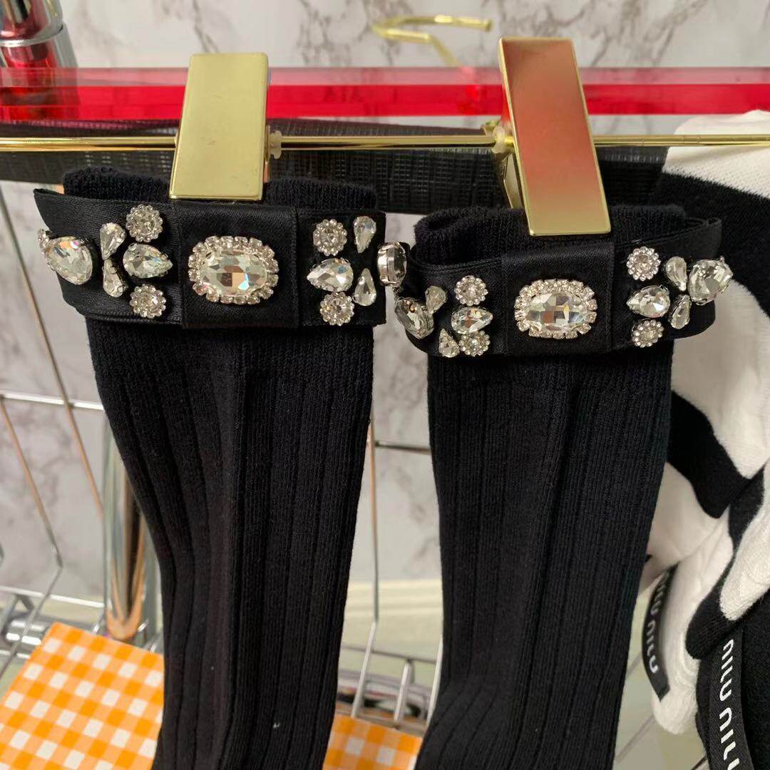 Eurostock Heavy work butterfly knot imitated high end stereoscopic European station blogger homo foam stocking calf Sox girl outwear