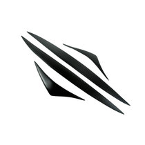 Suitable for 09-12 Hyundai Genesis Coolpad modified black resin lamp eyebrow headlight decoration parts