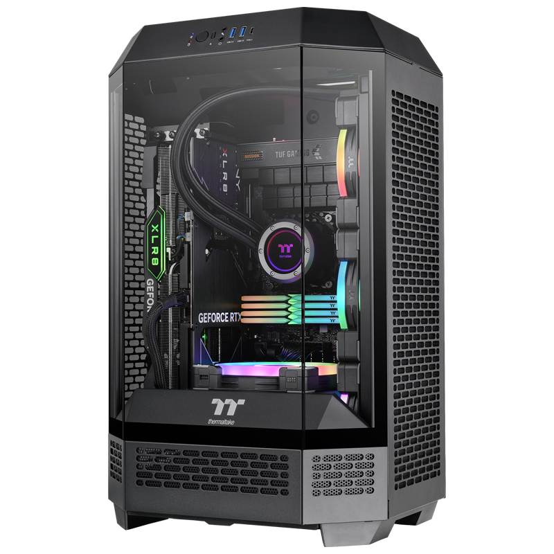 TT шасси Tower 300  600 настольный компьютер компьютер Маленький шасси Matx с водяным охлаждением 360 морской пейзаж дом