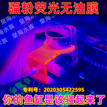 Huanghai fluorescent fish tank show feeding ring ring without oil film hook tension feeder anti-floating aquarium acrylic yellow