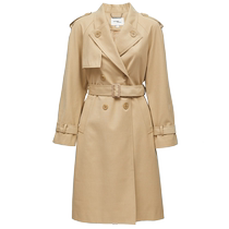 Vero Moda windbreaker jacket womens 2023 spring and summer new simple commuter double-breasted coat