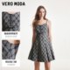 VeroModa dress suit 2024 spring and summer new rose suspender pleated high waist adjustable shoulder strap short skirt