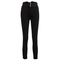 Vero Moda jeans womens 2024 early autumn new high-waisted butt-lifting washed denim three-point pants look slim
