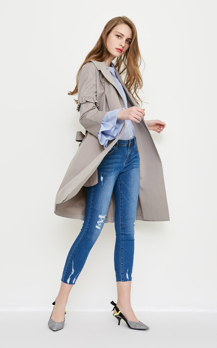 Trench pour femme VERO MODA en Coton - Ref 3226198 Image 47