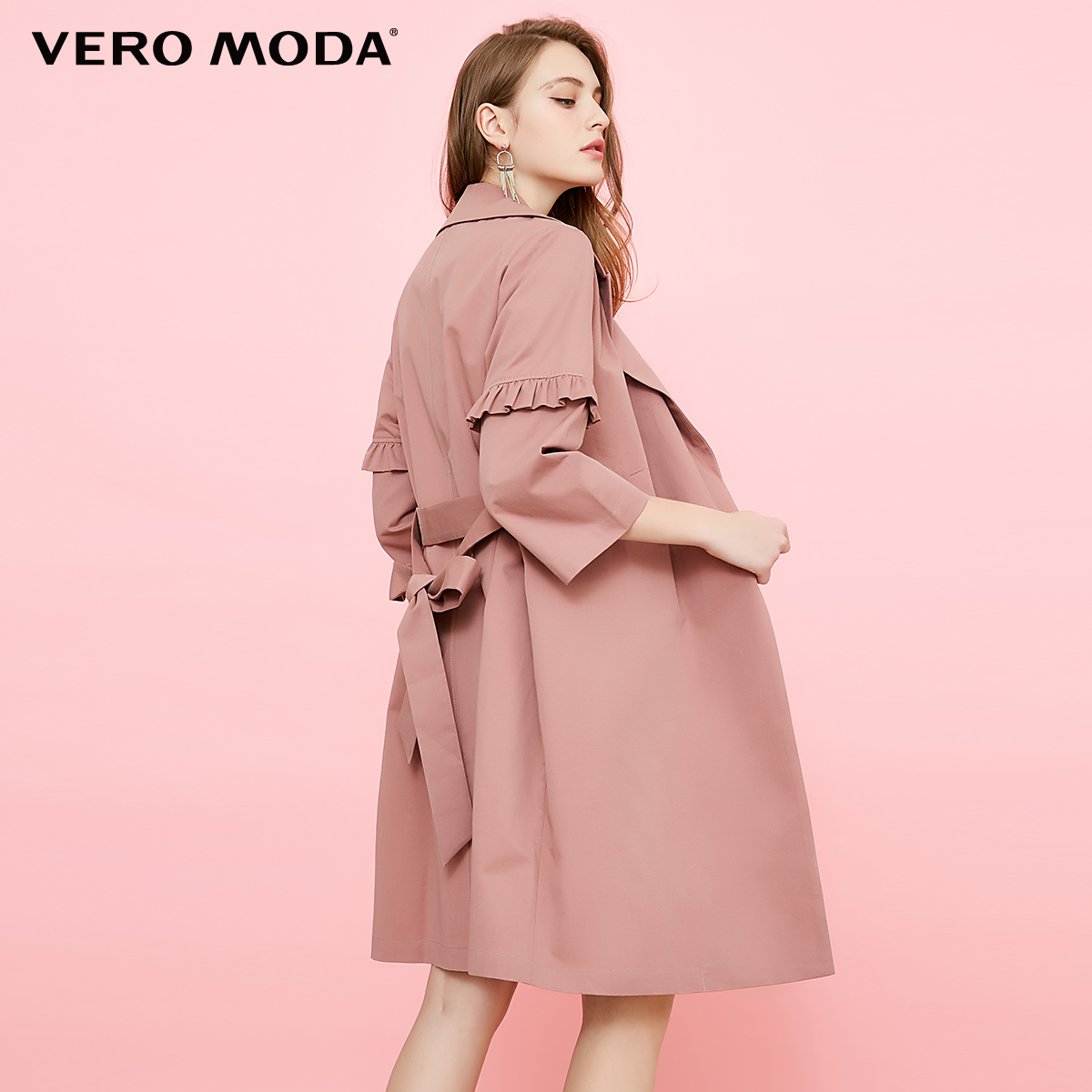 Trench pour femme VERO MODA en Coton - Ref 3226198 Image 3