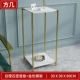 Квадратный теплый белый+золотая рама 30*30*90