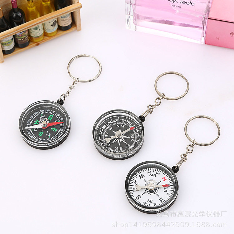 Compass Portable Science Class Experimental Instruments Auto Supplies High Precision Pendant 6cm Key Buckle Finger type