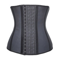 Steel bone corset latex corset rubber waist seal female breathable sports waistband fitness band