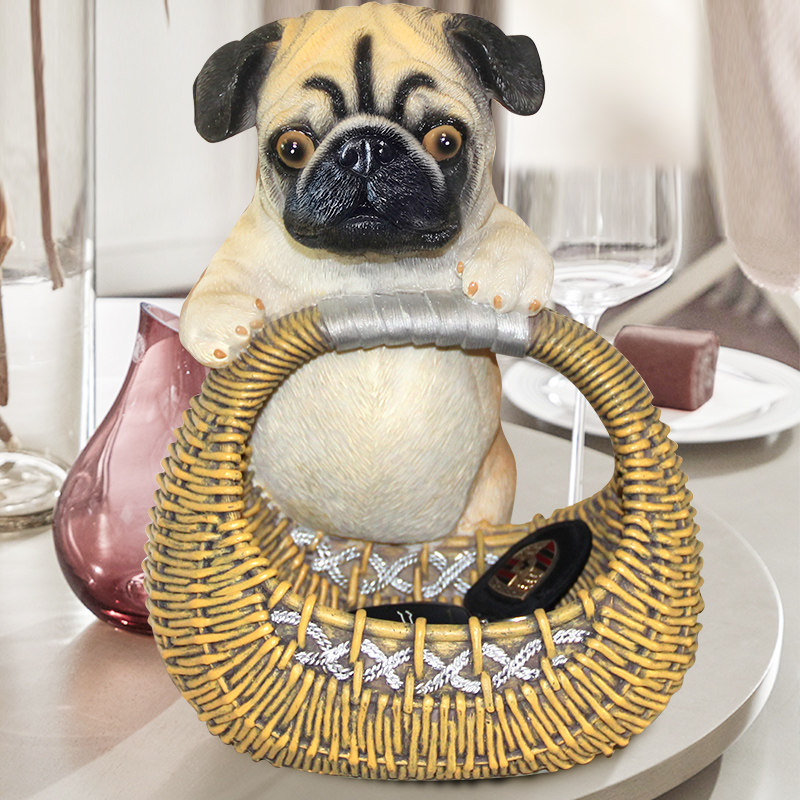 Key storage box Nordic entrance entrance porch key storage artifact home key creative resin ornament