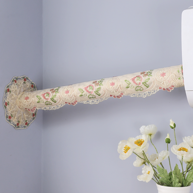 Air-conditioning pipe sleeve decorative shielding pipe beautification custom-made fabric lace heating pipe guarantee cover ugly dust cover