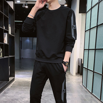 Mens casual suit high-end fashion boomer fall mens set with a pair of handsome sportswear mens suit tz