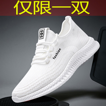 street style mens shoes casual breathable shoes cloth shoes Summer mesh sneakers 100 hitch running shoes