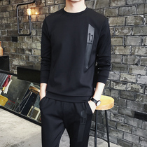 Clothing suit Mens Korean version Trend 2020 Fall new men paired with handsome set of casual sports suit tz