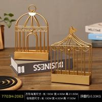 Квадратная птичья клетка золото+цирковая группа золотой цвет