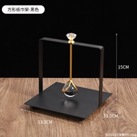 Держатель для бумажных полотенец квадратный, черный.