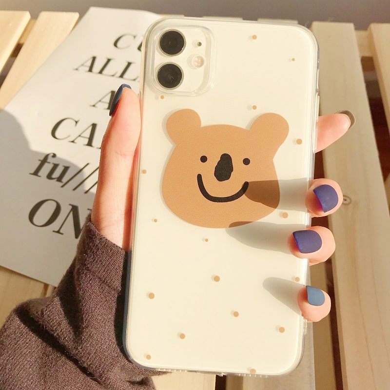 For Apple mobile phone case simple cold wind young girl ins simple iphone8 transparent pattern xr tide x